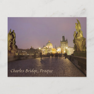 Charles Bridge, Prague souvenir foto Briefkaart