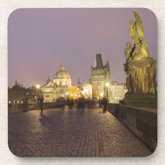 Charles Bridge, Prague souvenir foto Onderzetter (Voorkant)