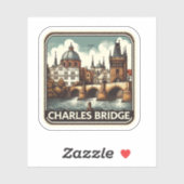 Charles Bridge (Tsjechië)  sticker (Vel)