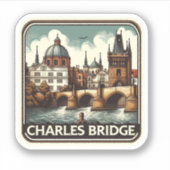 Charles Bridge (Tsjechië)  sticker (Voorkant)