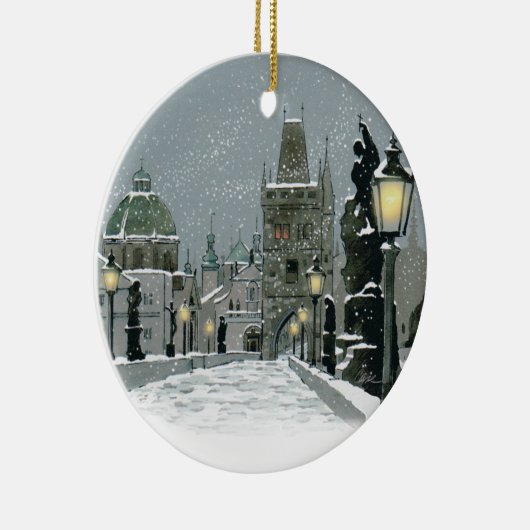 Charles Bridge-versiering Keramisch Ornament (Rechts)