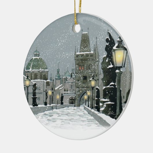 Charles Bridge-versiering Keramisch Ornament (Links)