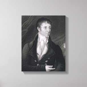 Charles Brockden Brown (1771-1810), gegraveerd doo Canvas Afdruk