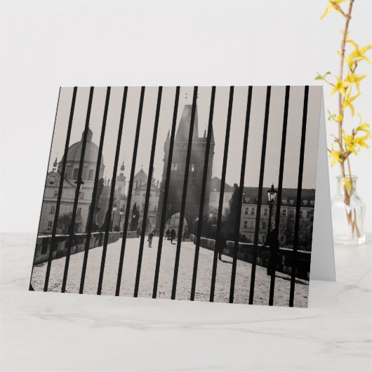 Charles-brug in Praag Kaart (Gele Bloem)