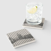 Charles-brug in Praag Stenen Onderzetter (Zijkant)