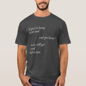 Charles Bukoswi Lost Souls Quote T-shirt (Voorkant)