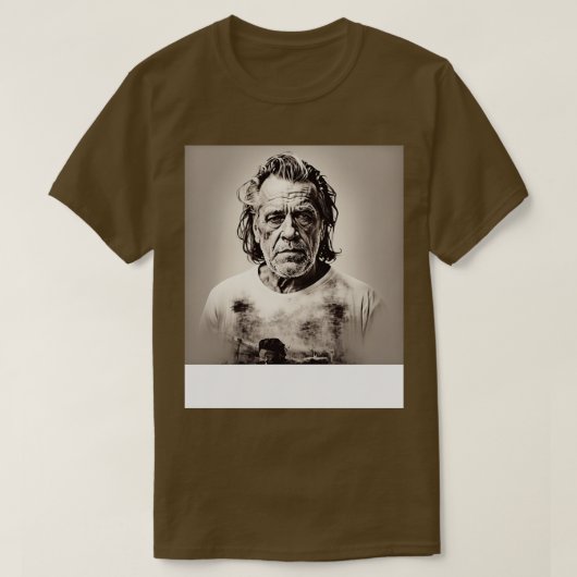 Charles Bukowski 8 T-shirt (Design voorkant)