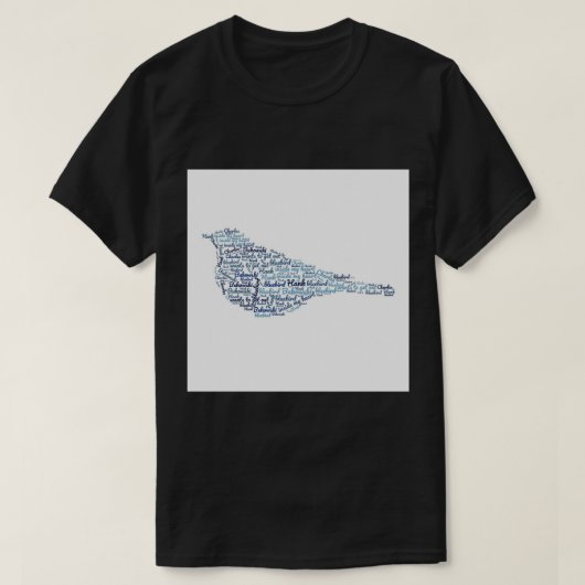 Charles Bukowski Bluebird Quote Acrylic Block.png T-shirt (Design voorkant)