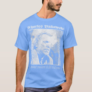 Charles Bukowski Esthetisch Vervaagd Punkstyle Des T-shirt