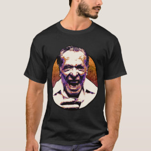Charles Bukowski Halftone Stippen T-shirt