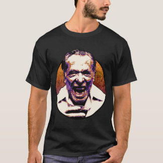Charles Bukowski Halftone Stippen T-shirt