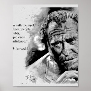 Charles BUKOWSKI - mensen citeren Poster