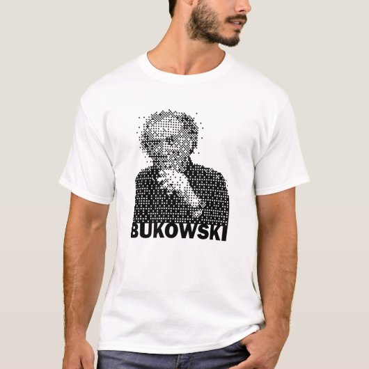 Charles Bukowski portrait T-shirt (Voorkant)