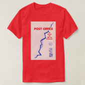 Charles Bukowski Post Kantoor T-shirt (Design voorkant)