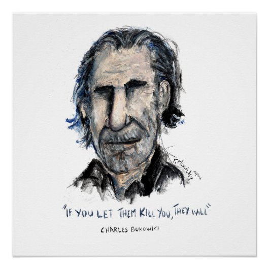 Charles Bukowski Poster (Voorkant)