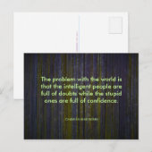 Charles Bukowski Quote Postcard Briefkaart (Voorkant / Achterkant)