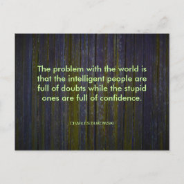 Charles Bukowski Quote Postcard Briefkaart