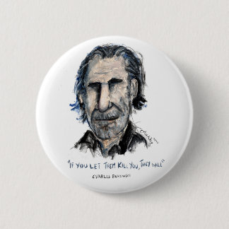 Charles Bukowski Ronde Button 5,7 Cm