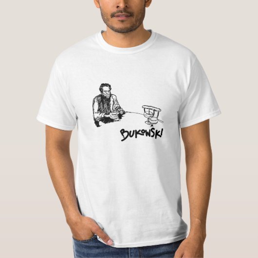 Charles Bukowski Sketch T-shirt (Voorkant)