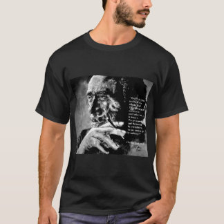 Charles Bukowski - zwart - citaat Briefkaart.png T-shirt
