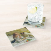 Charles Burton Barber Suspense Glazen Onderzetter (Schuin)