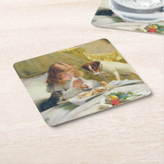  Charles Burton Barber Suspense Kartonnen Onderzetters (Schuin)