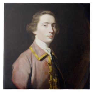 Charles Carroll of Carrollton, c.1763 (olie op can Tegeltje