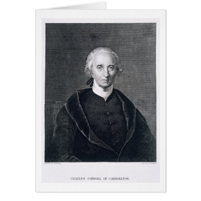 Charles Carroll van Carrollton, gegraveerd door As (Voorkant)