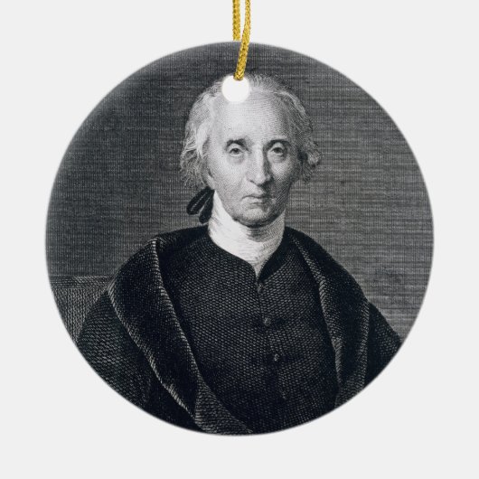 Charles Carroll van Carrollton, gegraveerd door As Keramisch Ornament (Voorkant)