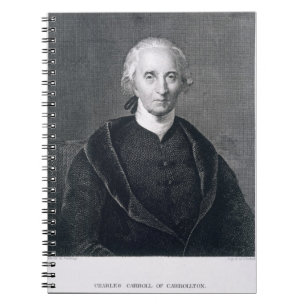Charles Carroll van Carrollton, gegraveerd door As Notitieboek