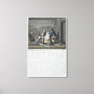 Charles, Chevalier de Folard (1699-1751) geeft les Canvas Afdruk