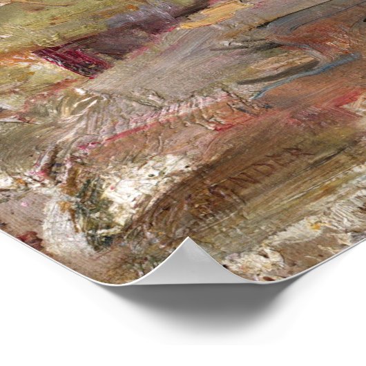 Charles Conder On the River Yarra, bij Heidelberg Poster (Hoek)