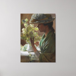  Charles Courtney Curran Lady met een Bouque Canvas Afdruk