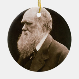 Charles Darwin (1809-82) (foto) Keramisch Ornament