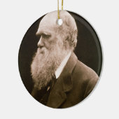 Charles Darwin (1809-82) (foto) Keramisch Ornament (Links)