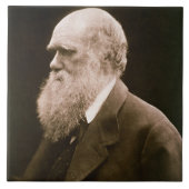 Charles Darwin (1809-82) (foto) Tegeltje (Voorkant)
