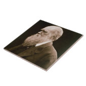 Charles Darwin (1809-82) (foto) Tegeltje (Zijkant)