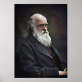 Charles Darwin 1878 Gekleurd Poster (Voorkant)