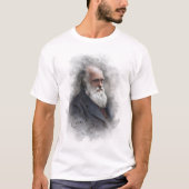 Charles Darwin 1878 Gekleurd T-shirt (Voorkant)