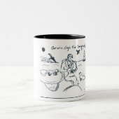 Charles Darwin 1 Tweekleurige Koffiemok (Center)