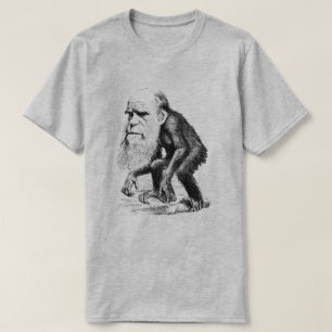 Charles Darwin als appe T-shirt