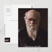 Charles Darwin Briefkaart (Voorkant / Achterkant)