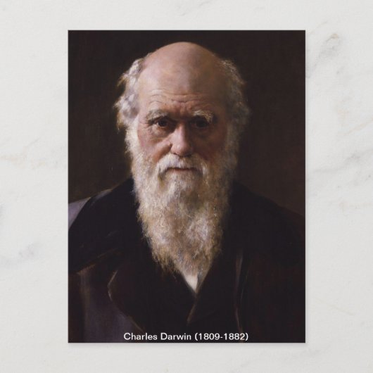 Charles Darwin Briefkaart (Voorkant)