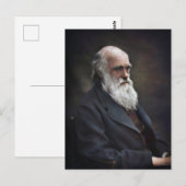 Charles Darwin Briefkaart (Voorkant / Achterkant)