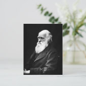Charles Darwin briefkaart (Staand voorkant)