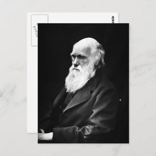Charles Darwin briefkaart (Voorkant / Achterkant)