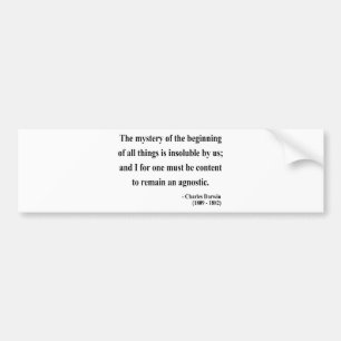 Charles Darwin citaat 5a Bumpersticker