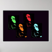 Charles Darwin Collage Poster (Voorkant)