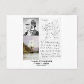 Charles Darwin (Darwin HMS Beagle Phylogenetics) Briefkaart (Voorkant)