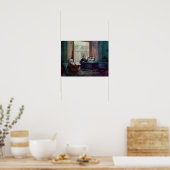 Charles Darwin en zijn vrouw in de Piano Poster (Keuken)